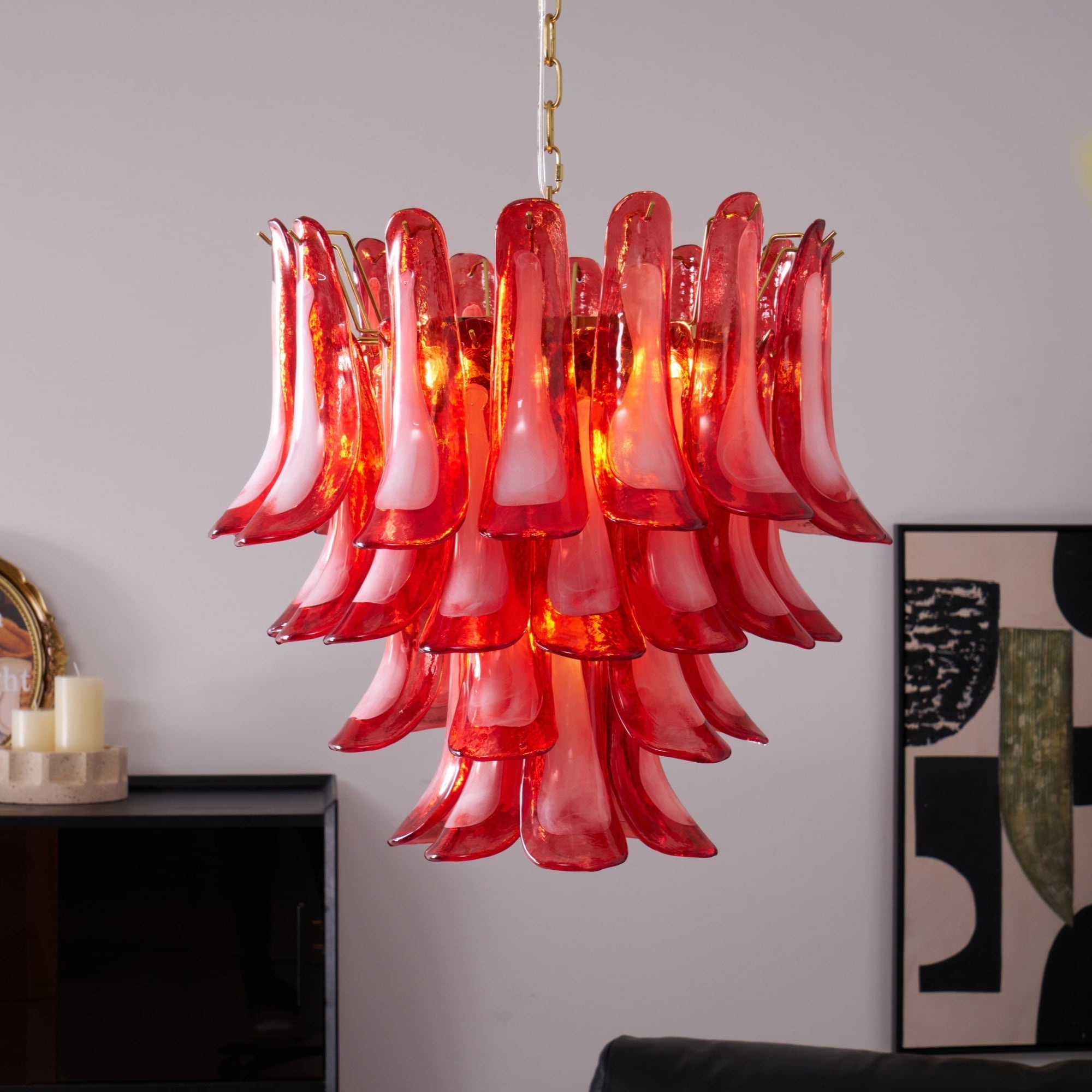 Fiametta Glass Chandelier 25.6″