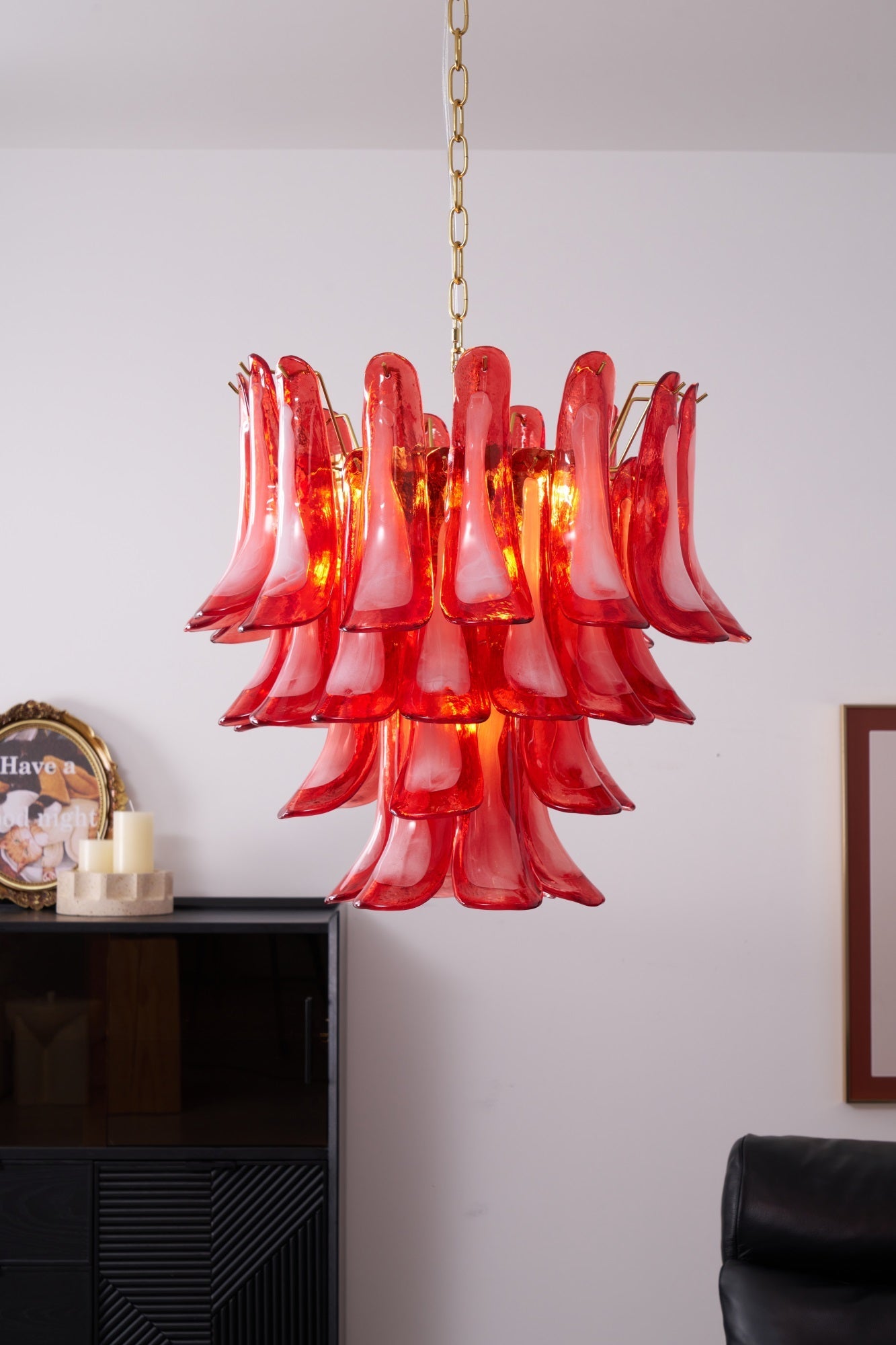 Fiametta Glass Chandelier 25.6″