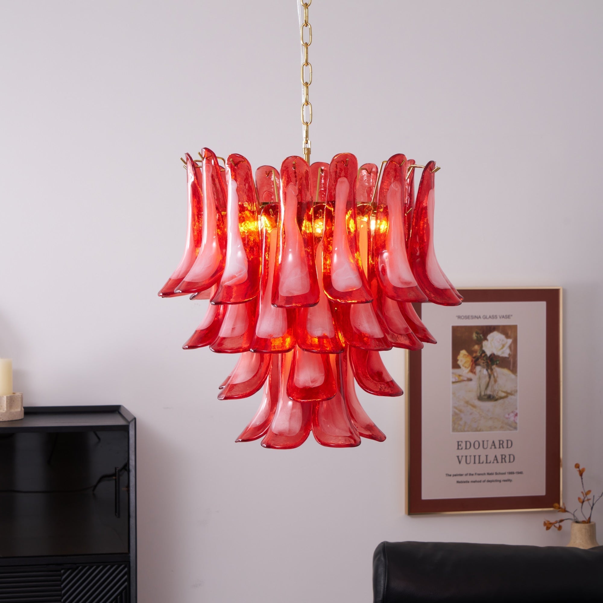 Fiametta Glass Chandelier 25.6″