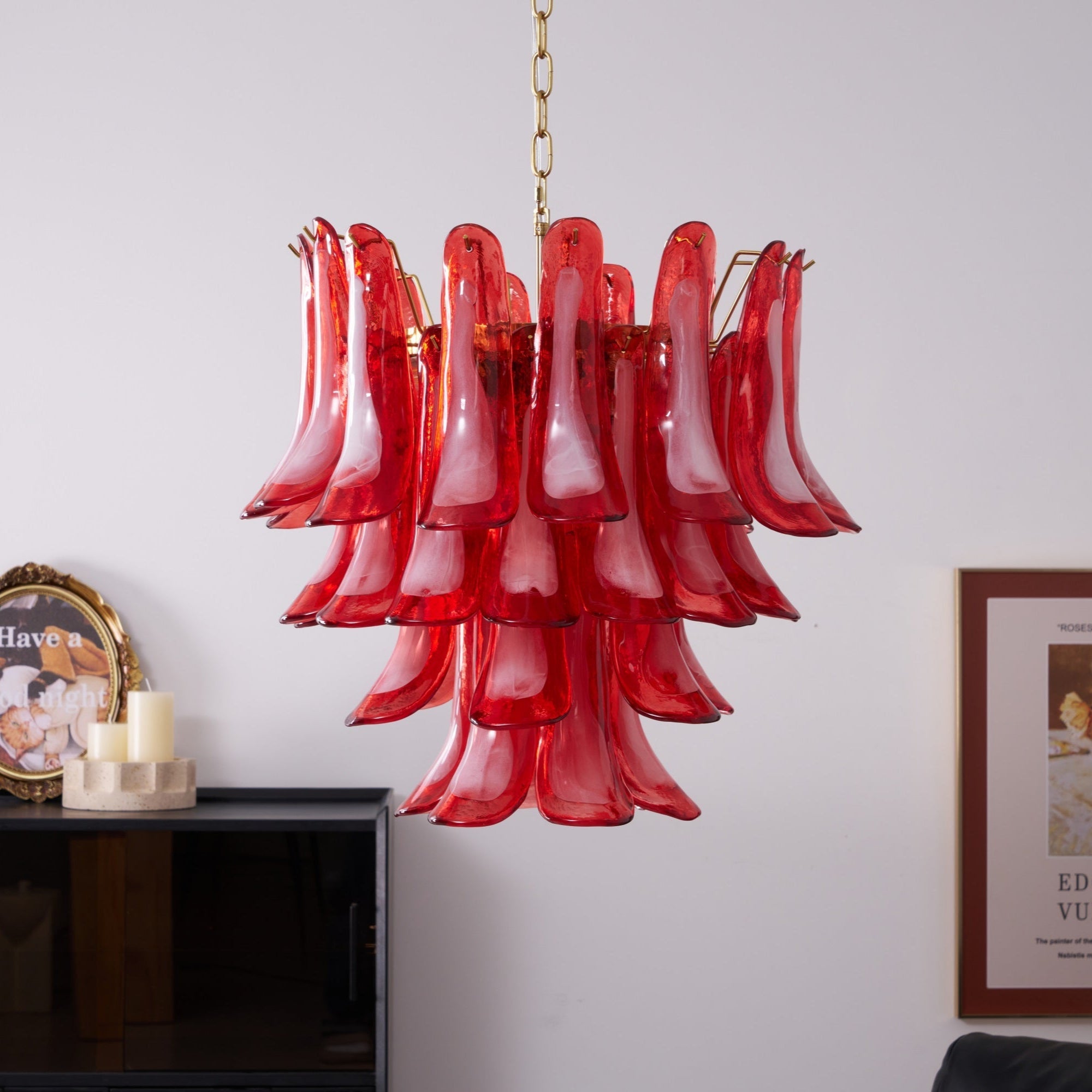 Fiametta Glass Chandelier 25.6″