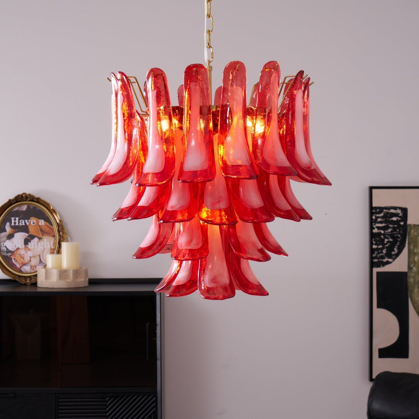 Fiametta Glass Chandelier 25.6″