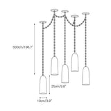 Figure Spanish Chain Alabaster Chandelier