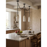 Figure Spanish Chain Alabaster Chandelier