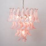 Florentine Lily Glass Chandelier 25.6"