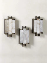 Folded Alabaster Panel Sconce