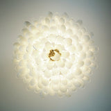 Petals White Glass Chandelier 30.7″