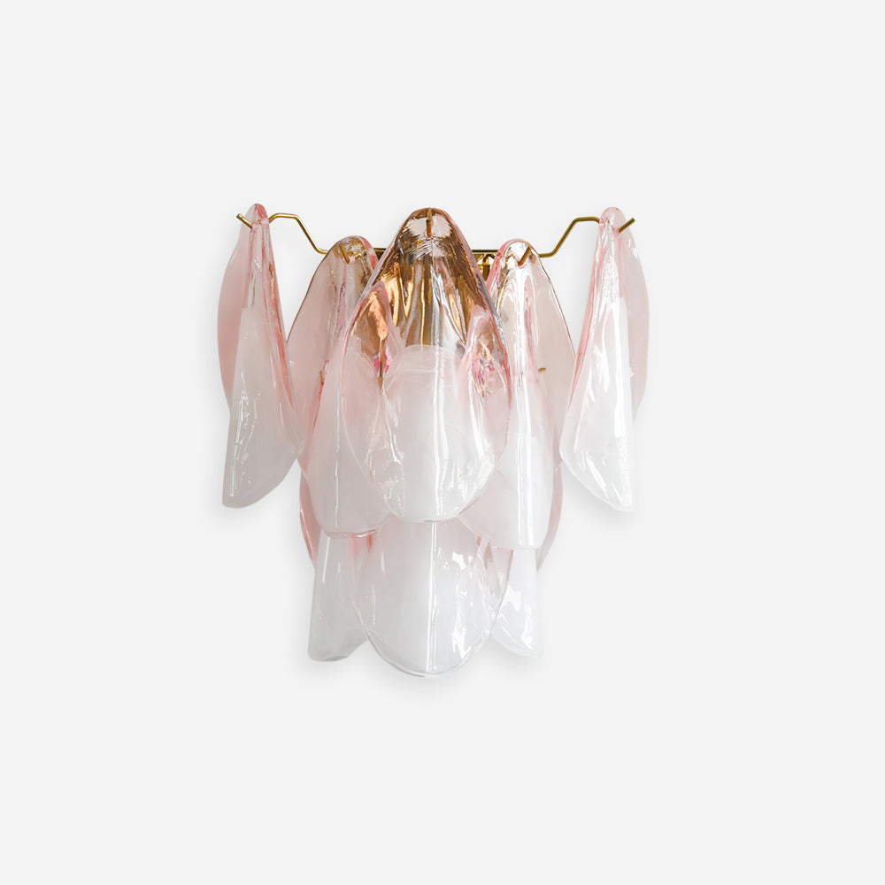 Murano-Style Petal Wall Sconce