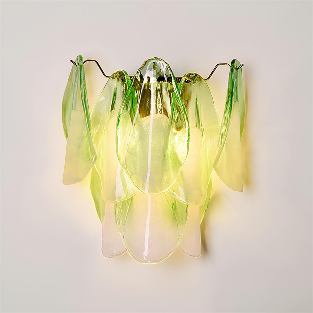 Murano-Style Petal Wall Sconce