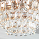 Handmade Art Crystal Glass Calira Flush Mount