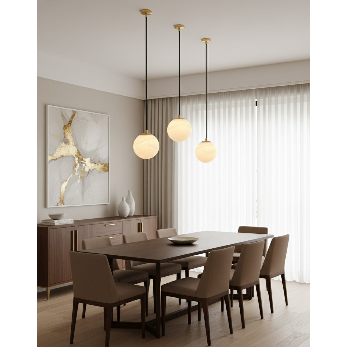 Savina Alabaster Pendant Light