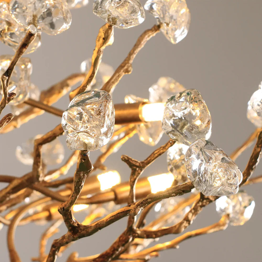 Gemstone Branch Chandelier with Artistic Design for Bedroom or Living Room