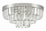 Hayes Round Flush Mount 18"W 3 Tiers