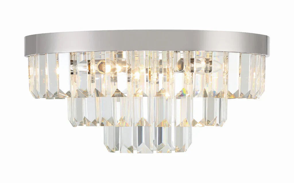 Hayes Round Flush Mount 18"W 3 Tiers