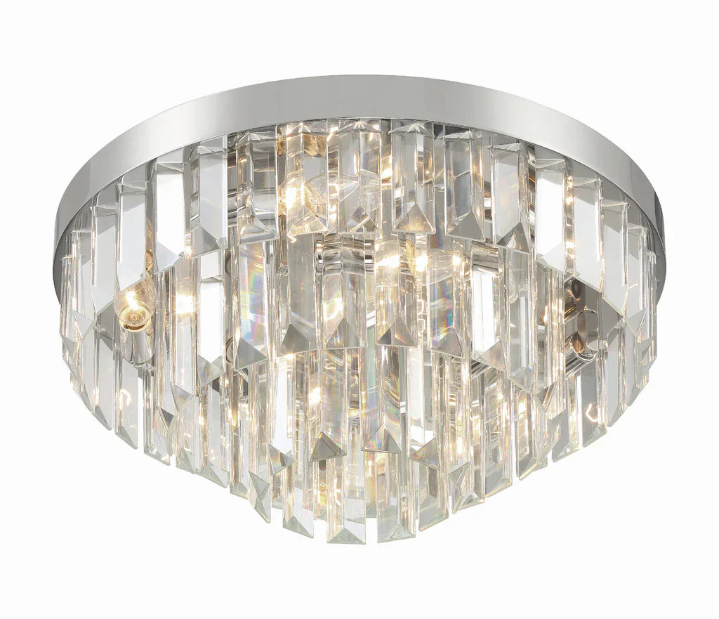 Hayes Round Flush Mount 18"W 3 Tiers