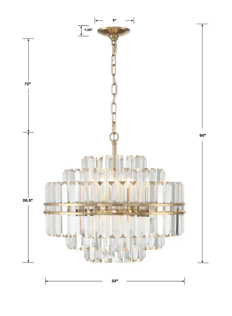 Hayes Round Chandelier 22"