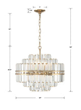 Hayes Round Chandelier 22"