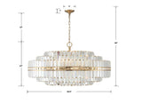 Hayes Round Chandelier 41" 4 Tiers