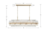 Hayes Rectangular Chandelier 50"
