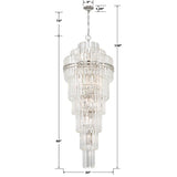 Hayes Round Chandelier 24" 4-Tiers