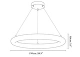 Halo di Pietra Alabaster Chandelier
