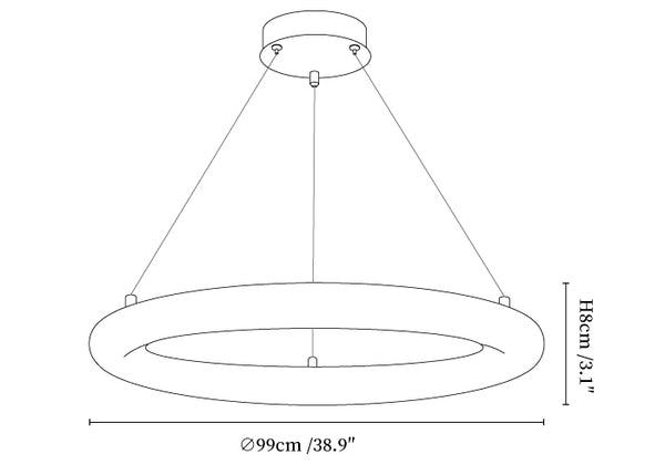 Halo di Pietra Alabaster Chandelier