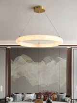 Halo di Pietra Alabaster Chandelier