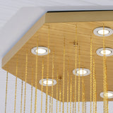Hexa Alabaster Cascade Chandelier