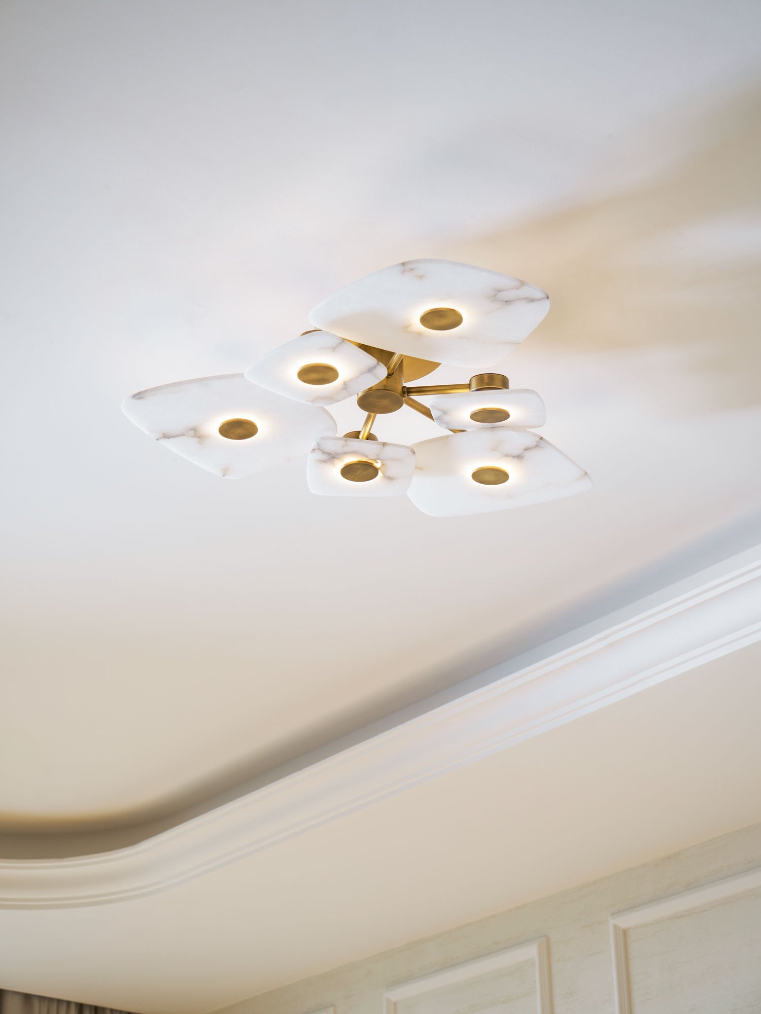 Holmdel Alabaster Flush Mount