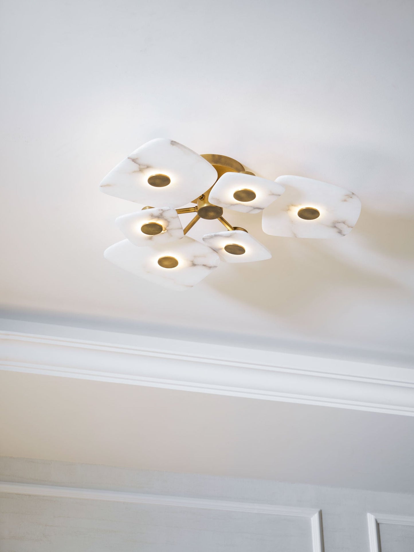 Holmdel Alabaster Flush Mount