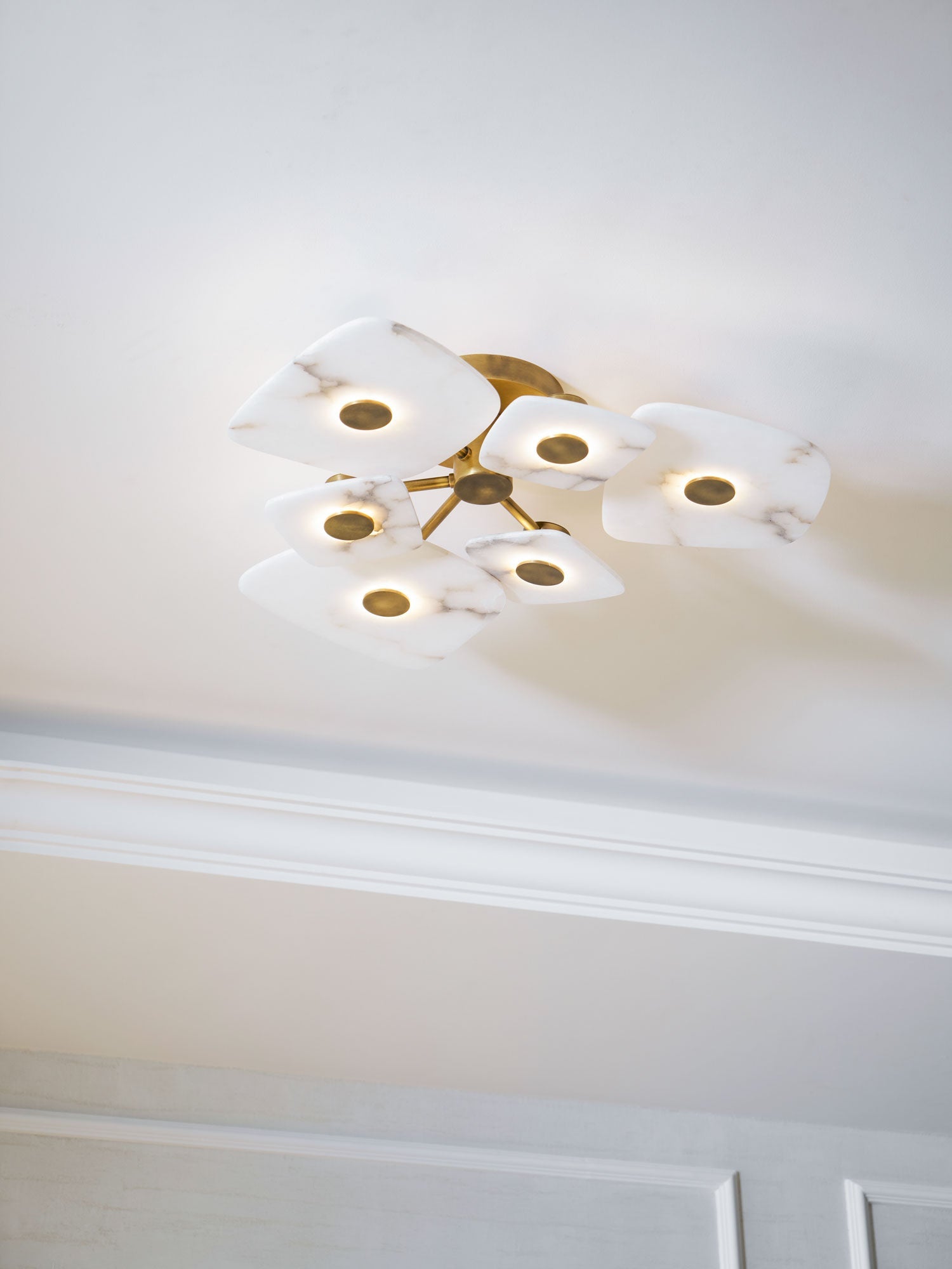 Holmdel Alabaster Flush Mount