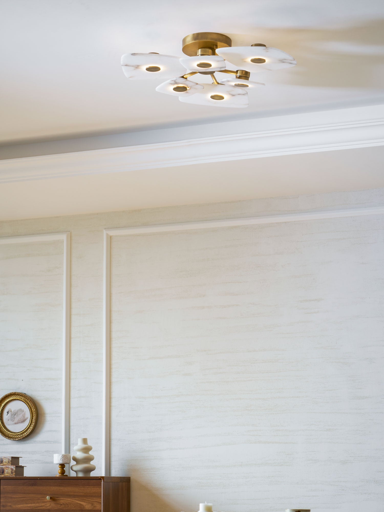 Holmdel Alabaster Flush Mount