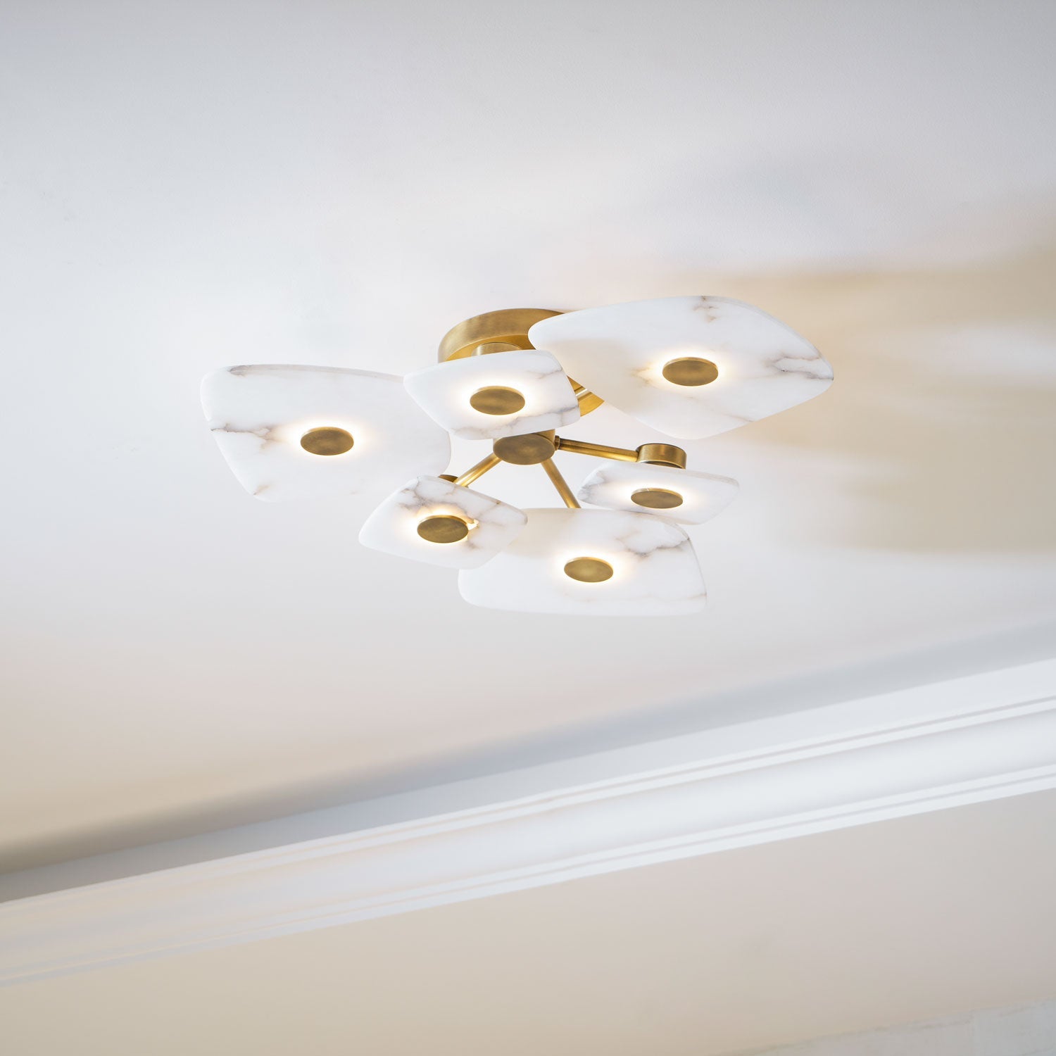Holmdel Alabaster Flush Mount