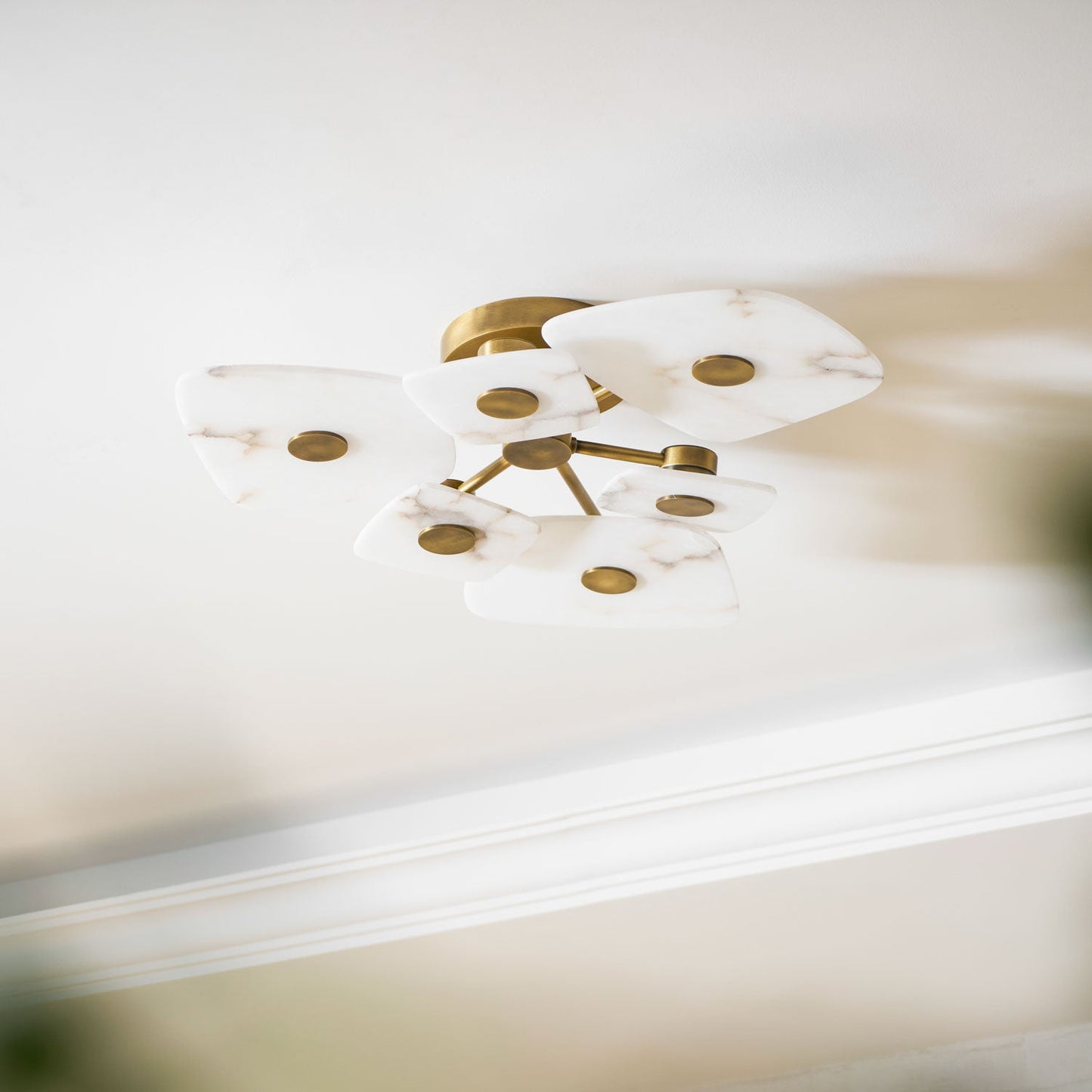 Holmdel Alabaster Flush Mount