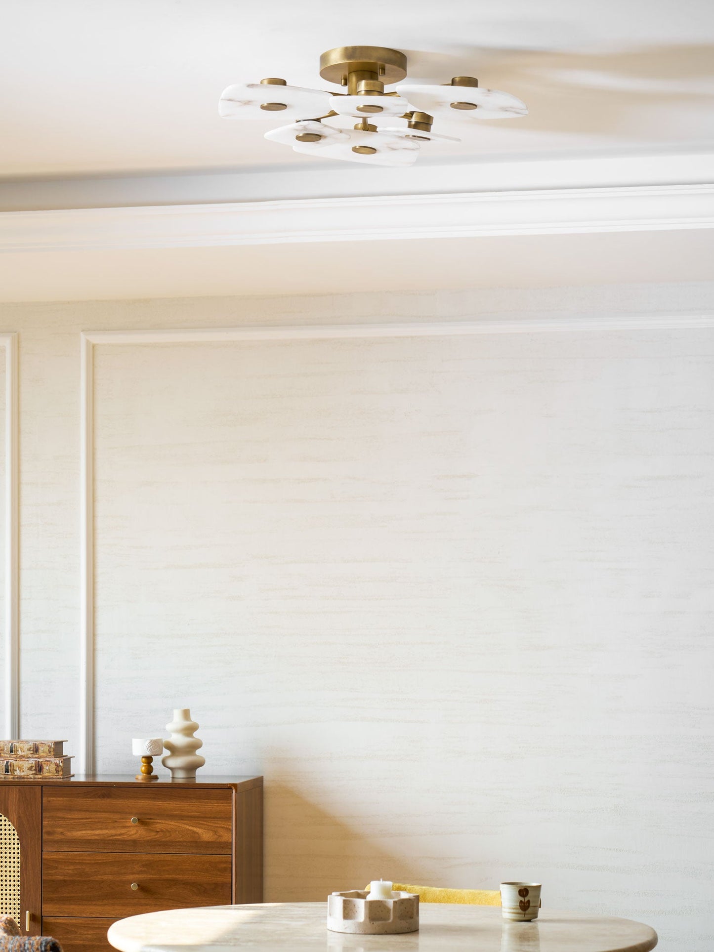 Holmdel Alabaster Flush Mount