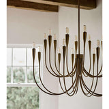 Liona Large Brass Candelabra Chandelier Light