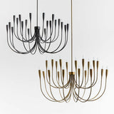 Liona Large Brass Candelabra Chandelier Light