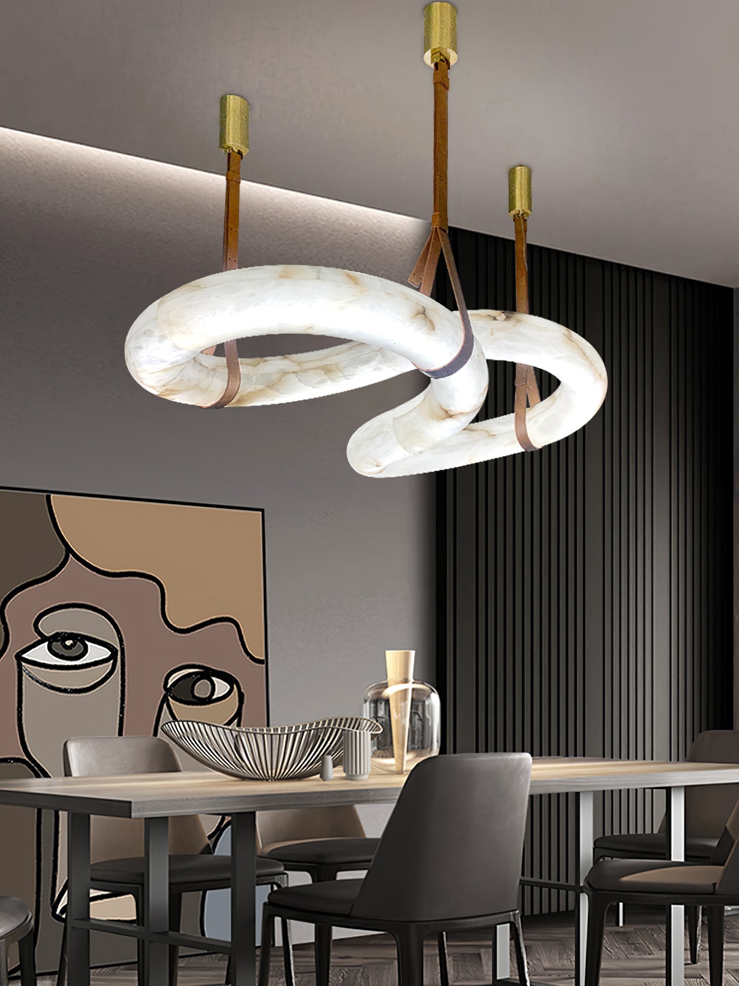 Infinity Alabaster Chandelier