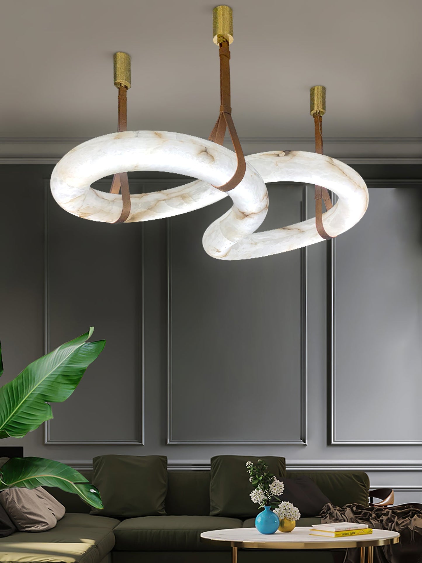 Infinity Alabaster Chandelier
