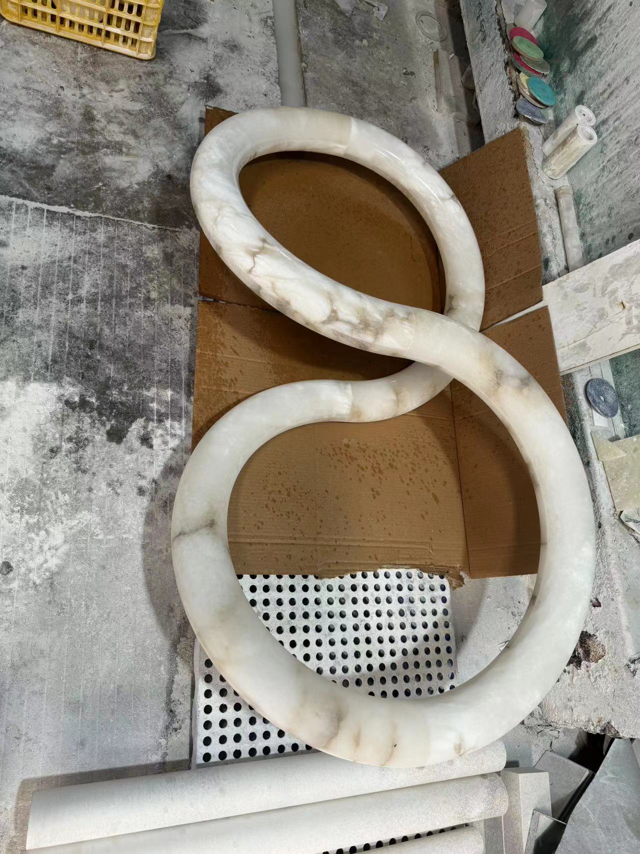 Infinity Alabaster Chandelier