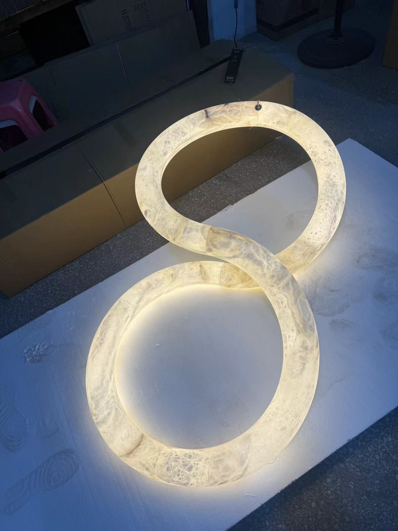 Infinity Alabaster Chandelier