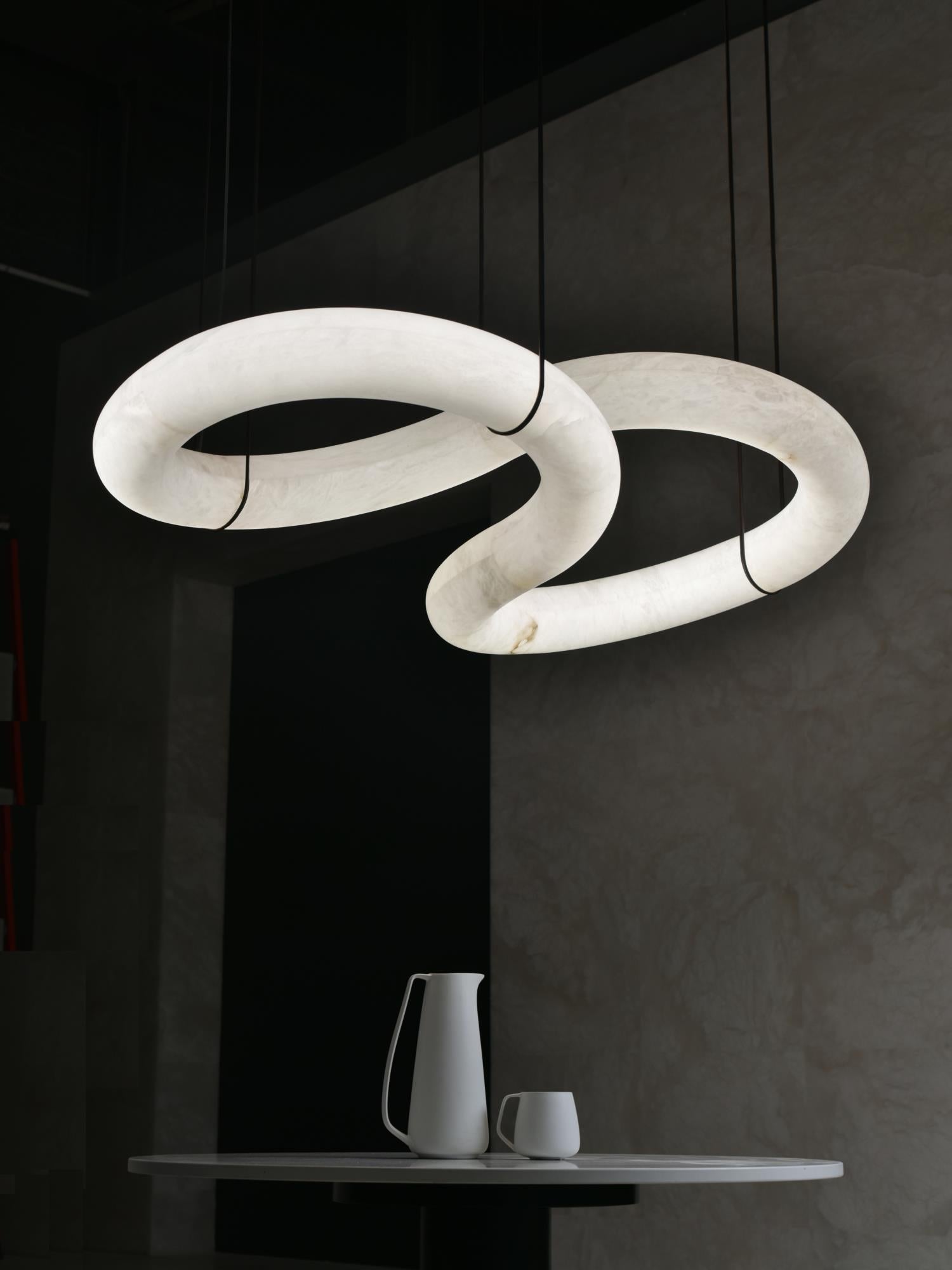 Infinity Alabaster Chandelier