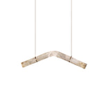 Streamlined Alabaster Pendant Lamp