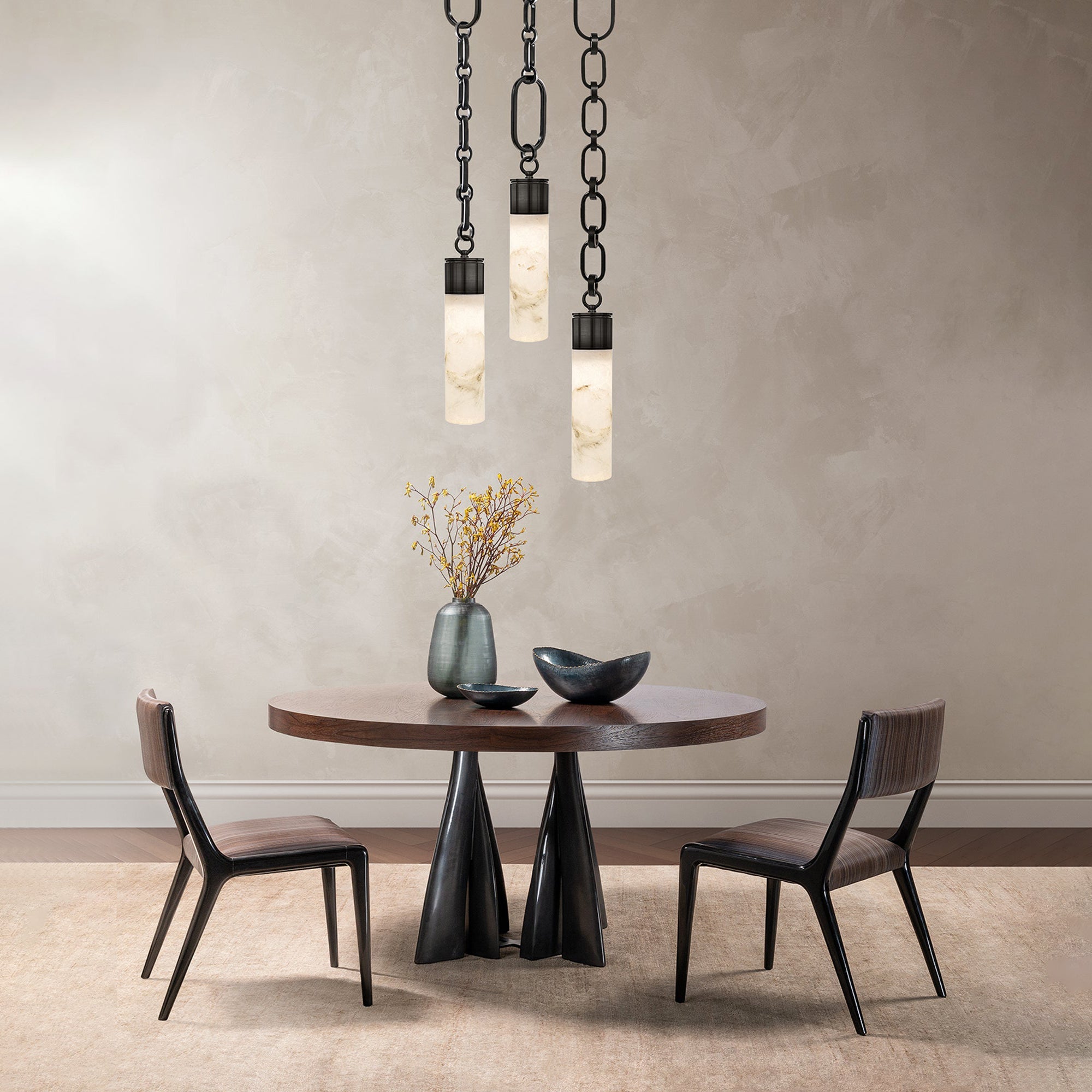 Chain Alabaster Chandelier