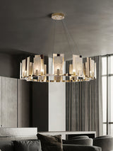 Jessie Alabaster Round Chandelier