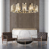 Jessie Alabaster Round Chandelier