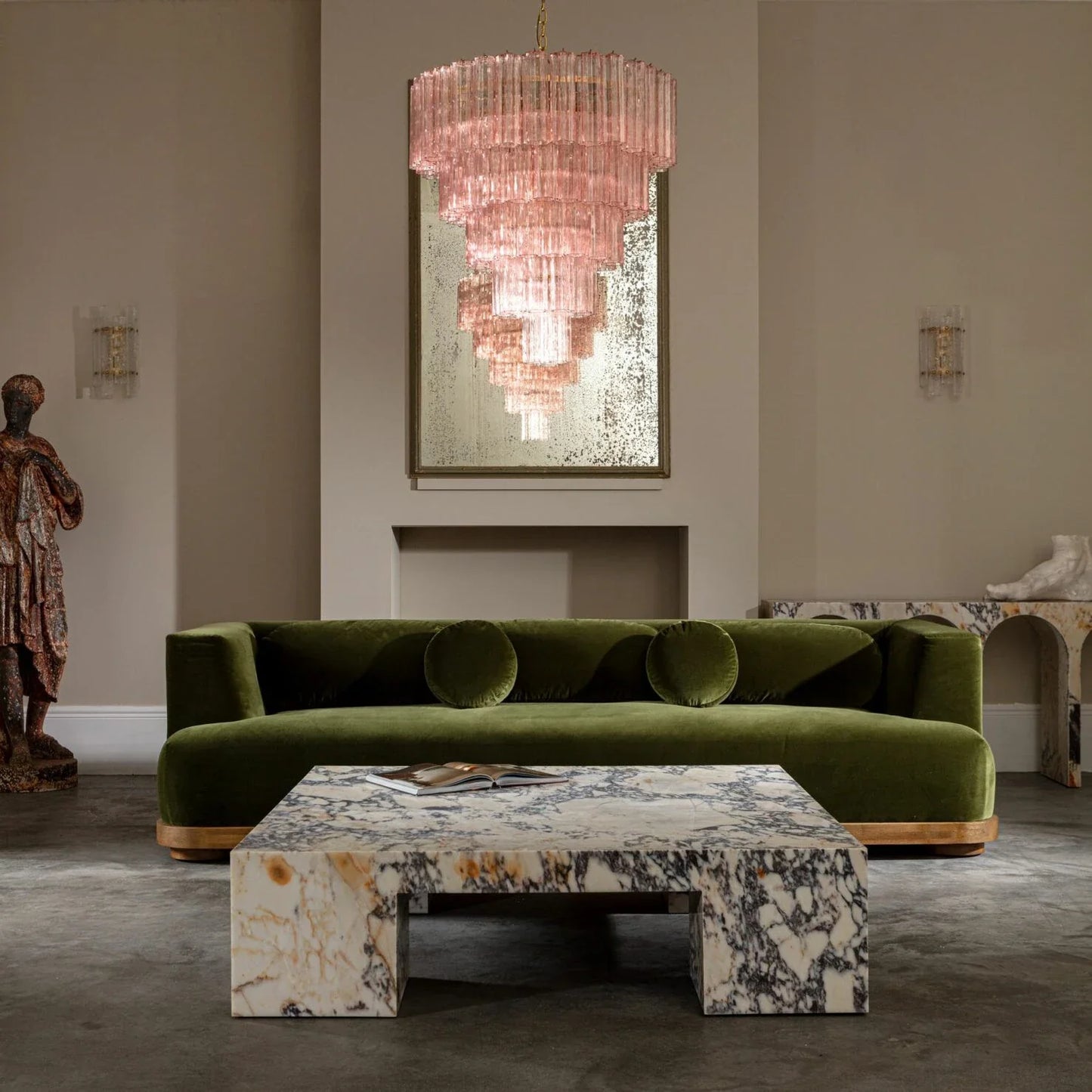 Grande Treviso Murano Chandelier 31.5"