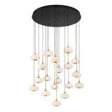 Lanterns Glass 19 Light Round LED Chandelier