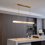 Linear Alabaster Chandelier