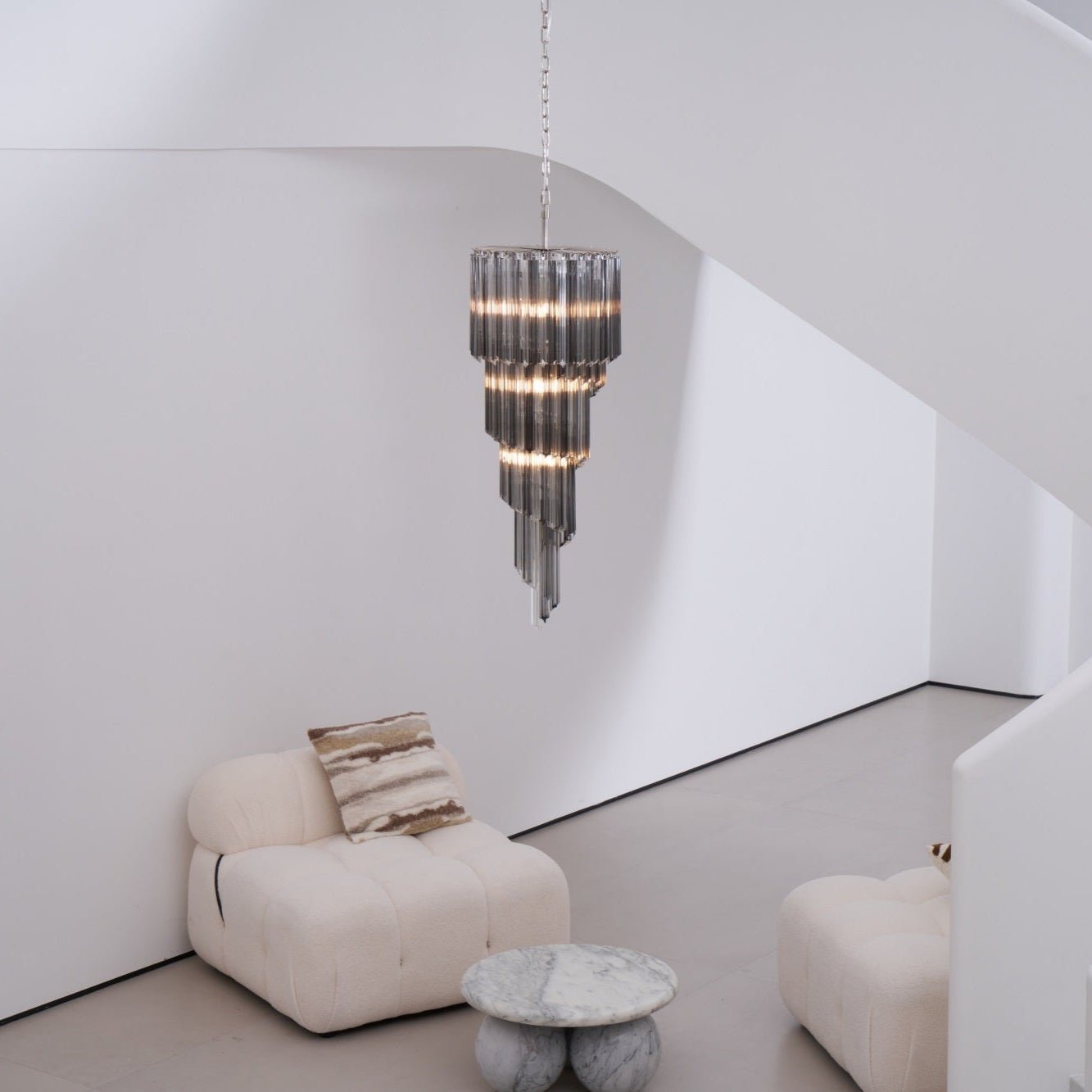 Dark Themed Cascading Rain Chandelier - CasaraHouse