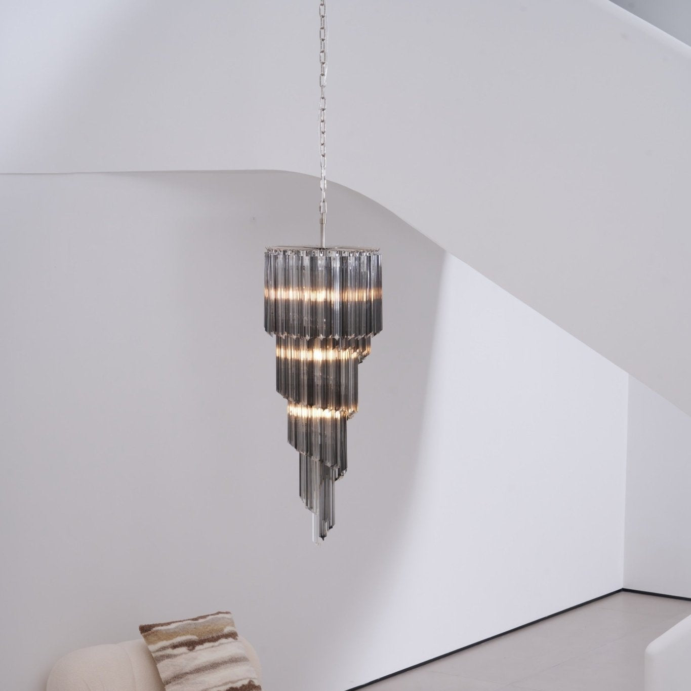 Dark Themed Cascading Rain Chandelier - CasaraHouse